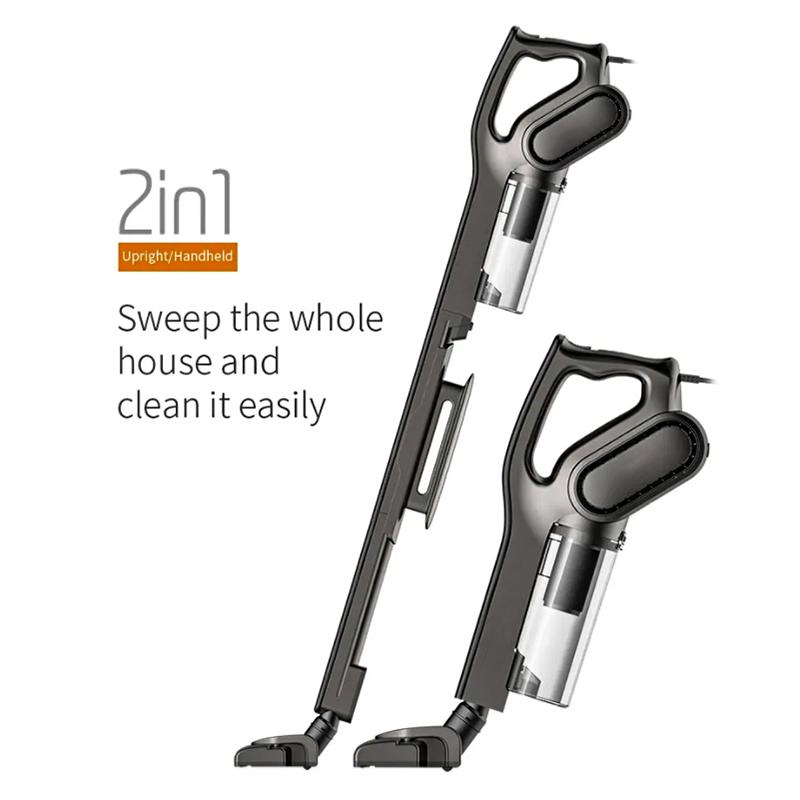 2in1 600W 3-Layer Sealed Net Filter Cordless Vacuum Cleaner for Home and Car