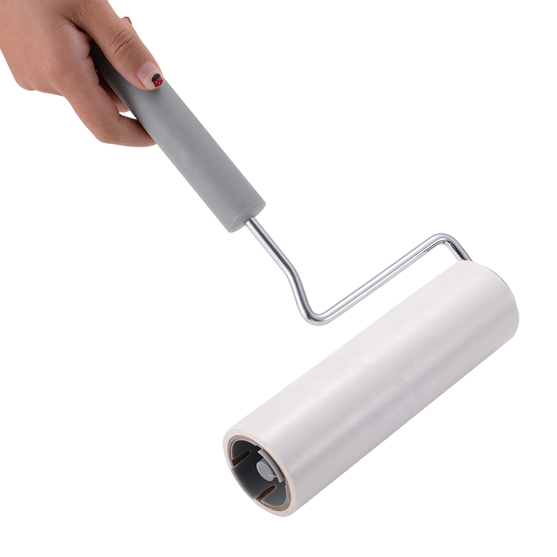 Extendable Long Handle Cleaning Adhesive Paper Extra Large Sticky Mop Lint Roller for Carpet Floor