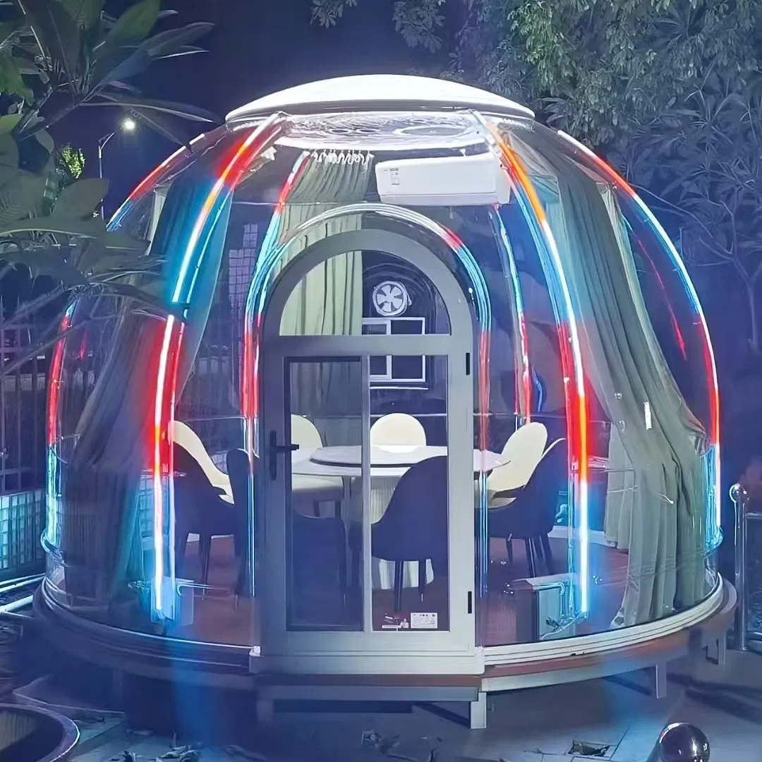 Winter Garden Free Standing Solarium Aluminum Tempered Bubble Dome Sunrooms Dome House
