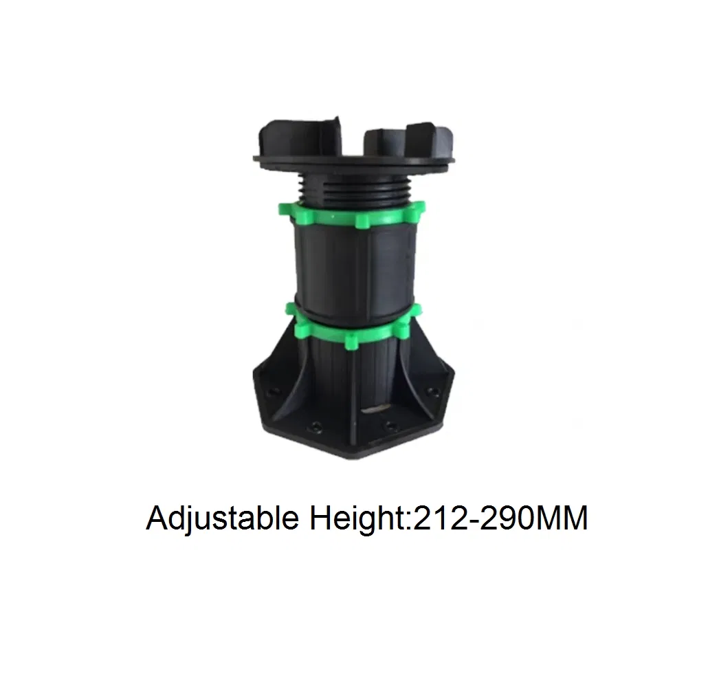 Adjustable Self-Leveling Engineered Plastic Pedestal for Decking Board