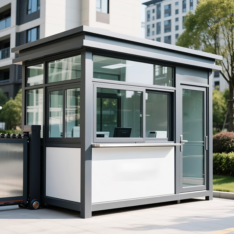 1.2m/1.5m/2m/2.5m Outdoor Steel Frame Luxury Modular Mobile Modern Portable Prefab Sentry Box for Prefabricated Kiosk Security Guard Houses