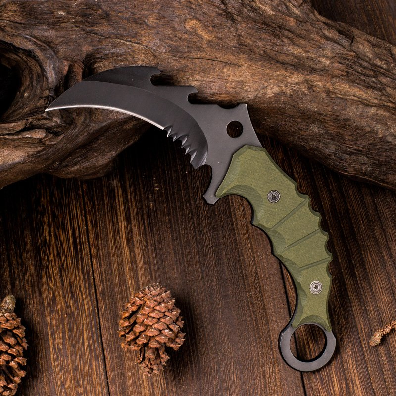 2022 New 9"Nylon Glass Fiber Handle Fixed Blade Knife