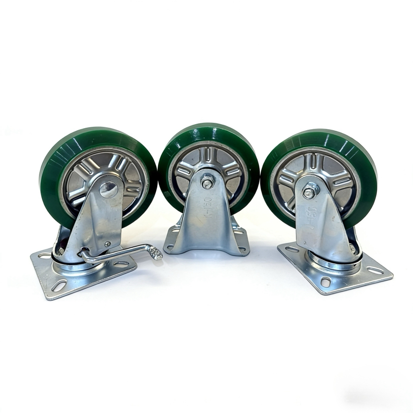 Three Modles of Heavy-Duty 6 Inch Sun Core PU Casters, Janpanese Style