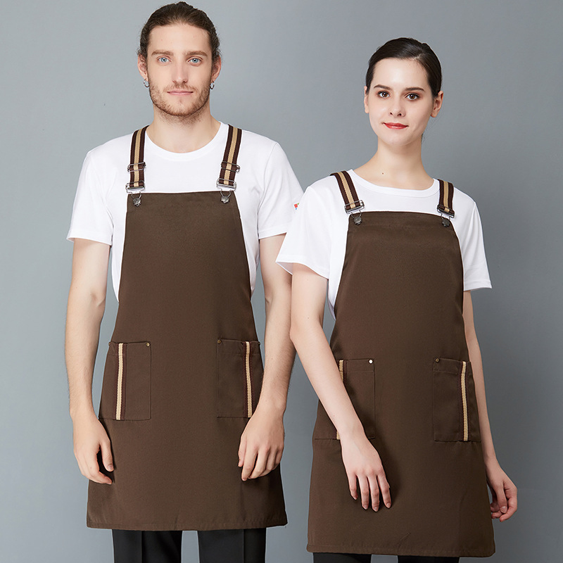 Washable Chef Cafe Shop Hairdresser Aprons Baking Restaurant Bib Waiter Apron