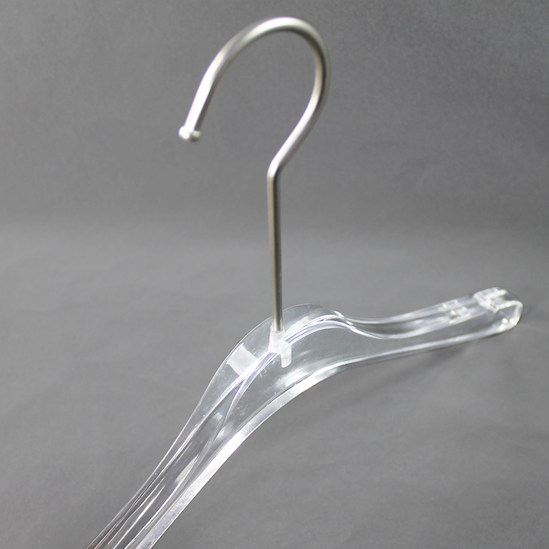 Custom Sizes Clear Acrylic Coat Hanger for Garment Shop/Hotel/Office