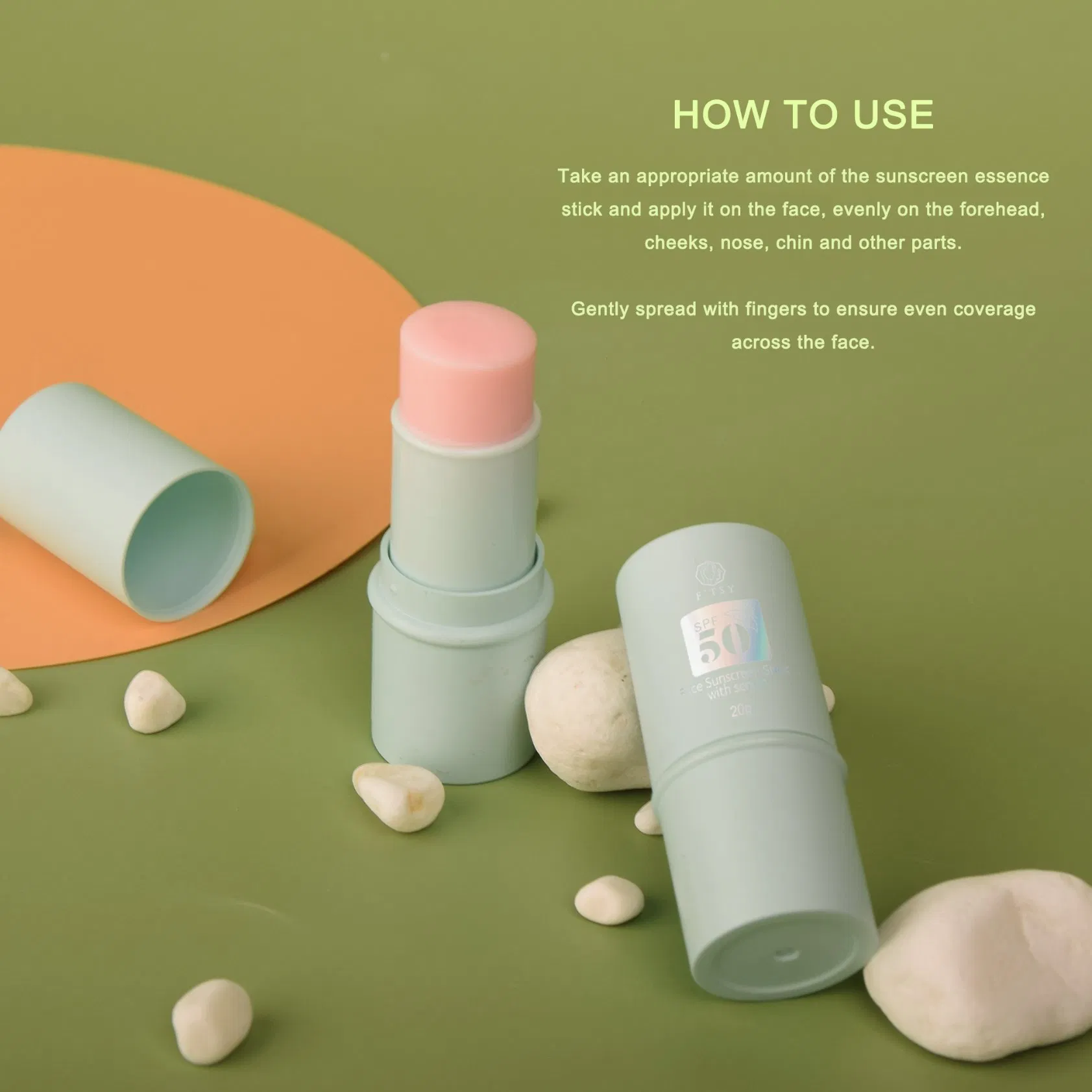 Private Label Organic Clear Super Glow Korea SPF 50 Natural Skincare Sunscreen Serum Stick