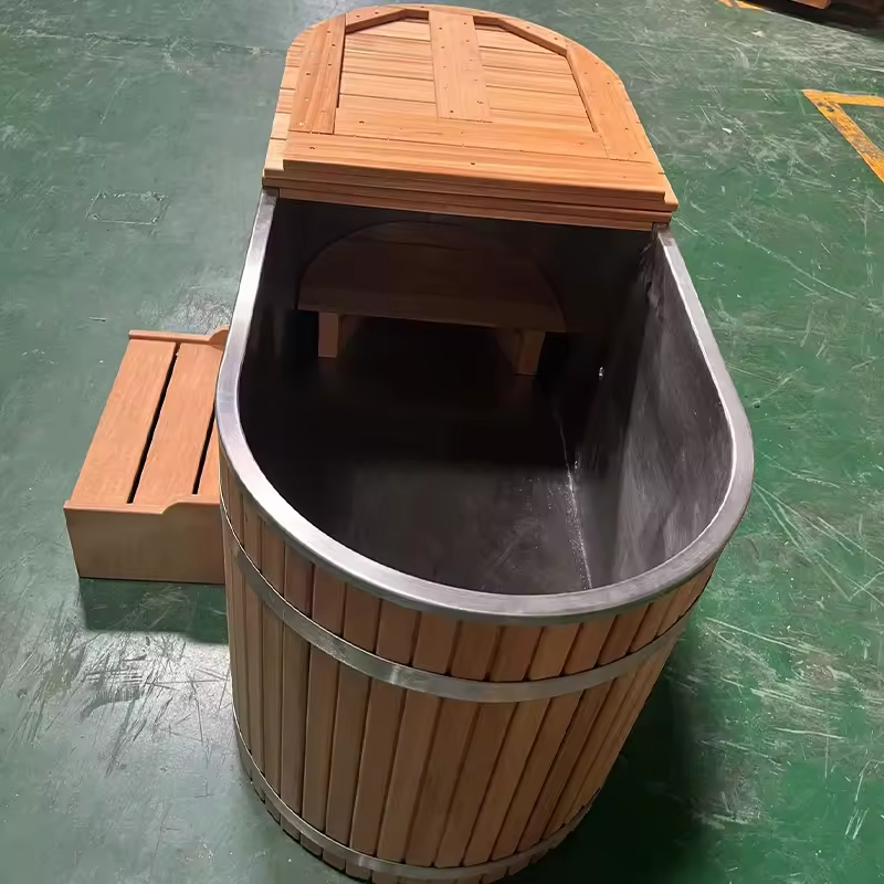 Деревянная ледяная ванна для восстановления с чиллером