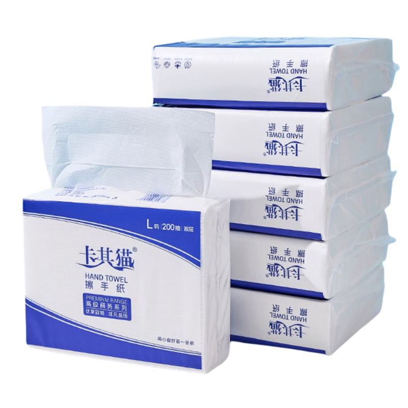 High Quality Dust-Free Wettable and Durable White Hand Towel Paper for Airport