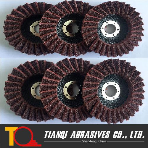Surface Conditioning Grinding Polishing Flap Disc with Non Woven Raw Material