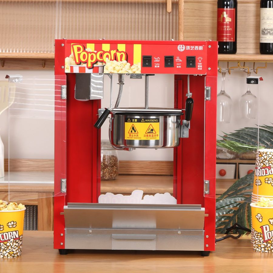 High Performance Small Long Life Flat Top Popcorn Machine for Food Industry