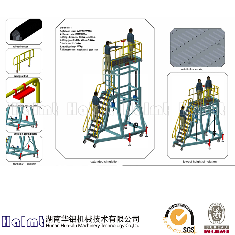 China Factory Customized Aircraft Maitenance Stand