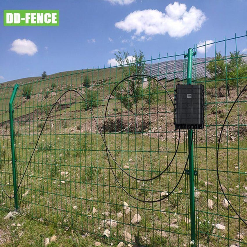 200m Vibration Optical Fiber Alarm System, Intrusion Alarm Fence for Garden Villa Border Railway Power Station