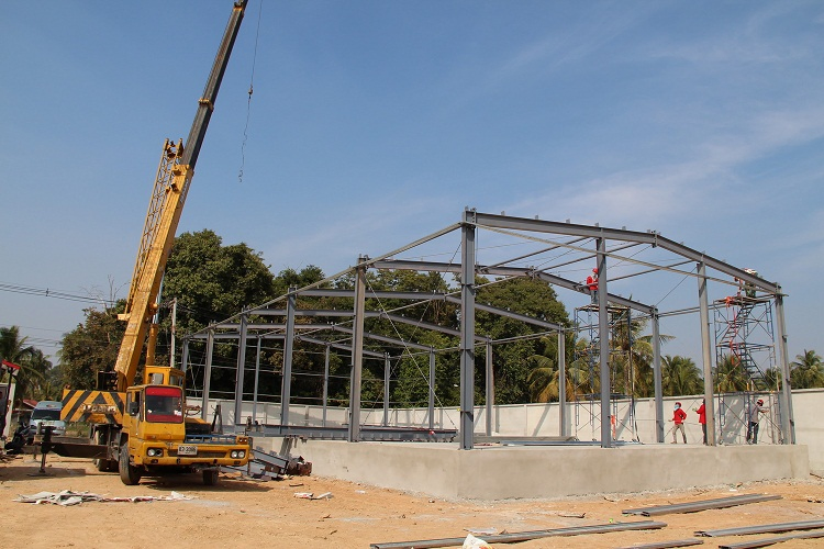 Cheap New Mobile House Steel Structure Prefab Hangar Warehouse/Workshop for Sale