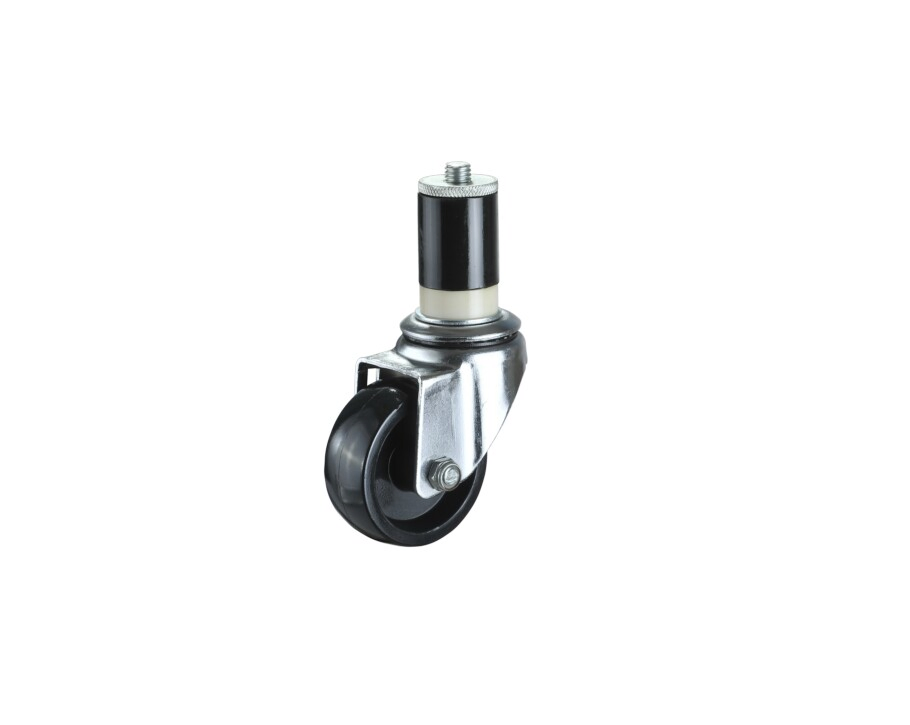 Good Quality Castor Factory Sales 125mm Swivel Expanding Adapter Stem Castors with Thermoplastic Rubber Wheels