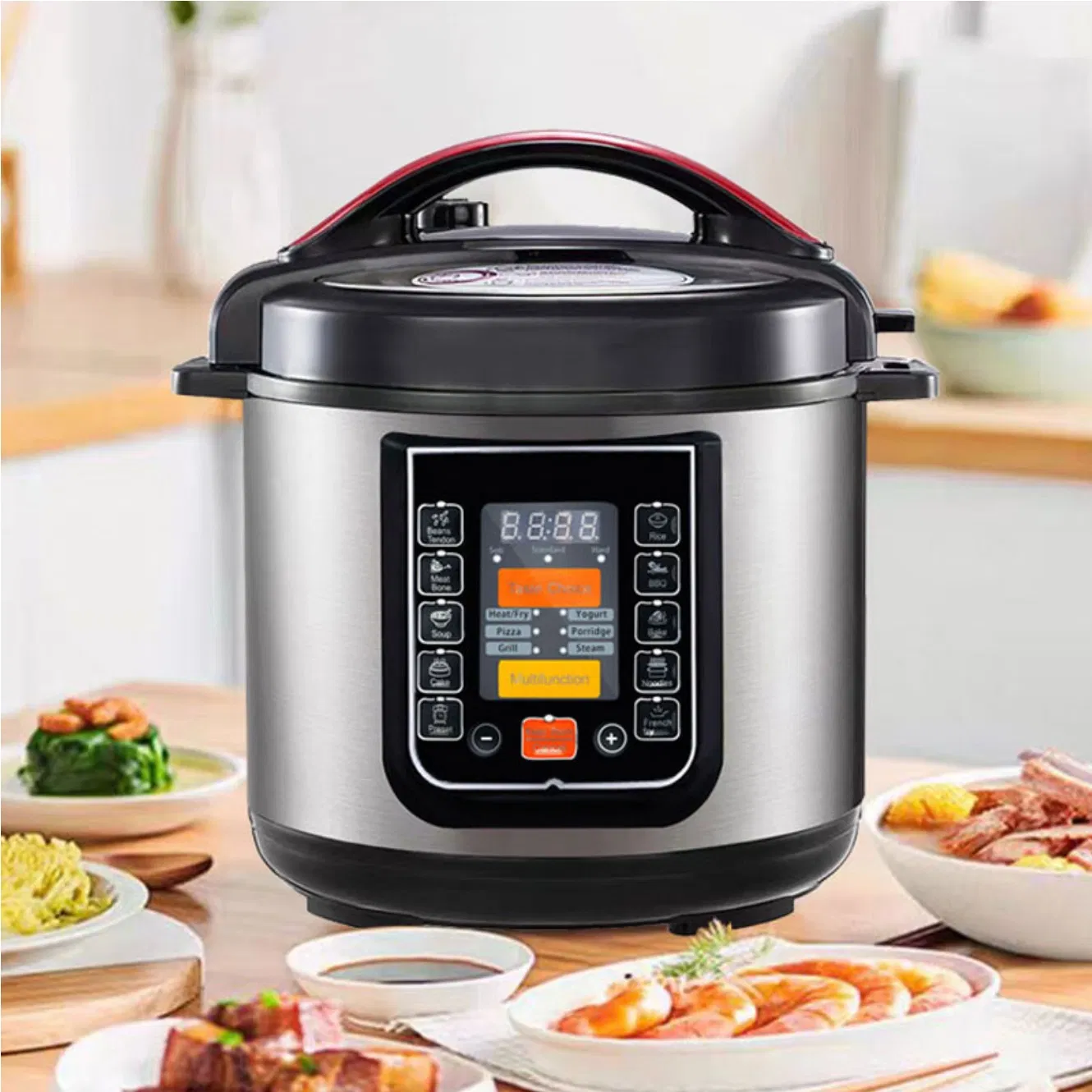 Large Inventory One-Touch Operation Spill-Proof Pressure Cooker for Quick Dinner