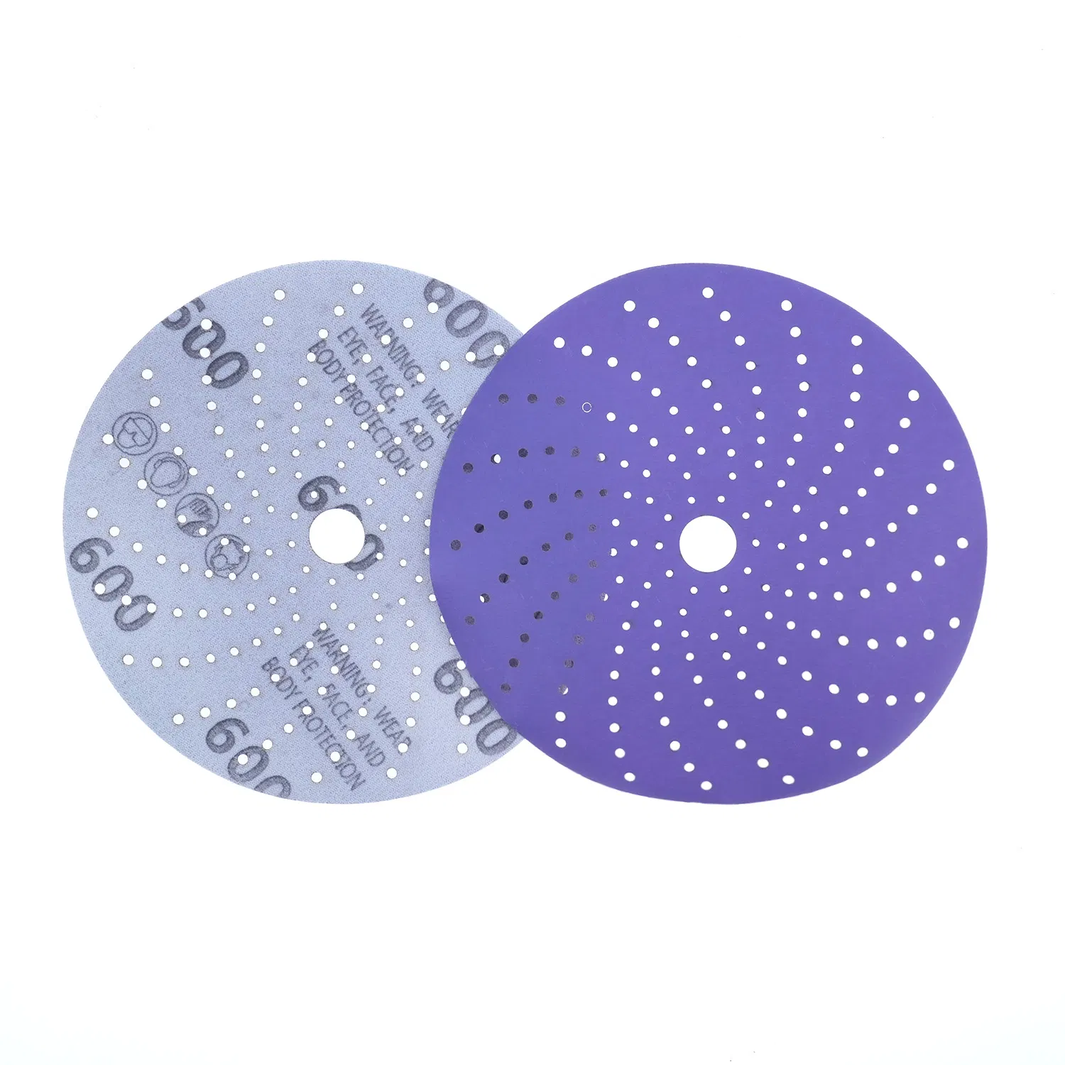 150mm Cyclone Hole Purple Ceramic Sanding Disc