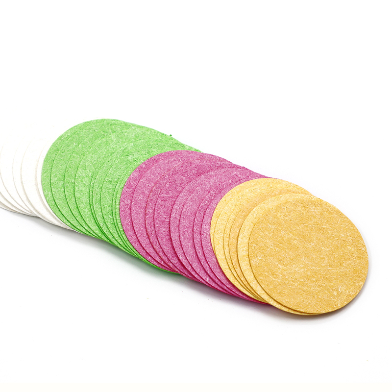Round Compressed Natural Cellulose Facial Clean Sponges