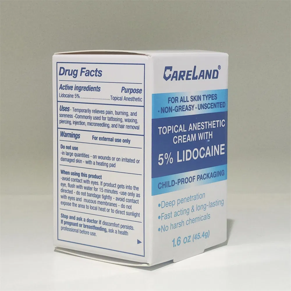 Non-Greasy Lidocaine Numbing Cream Painless Topical Anesthetic Numb Cream