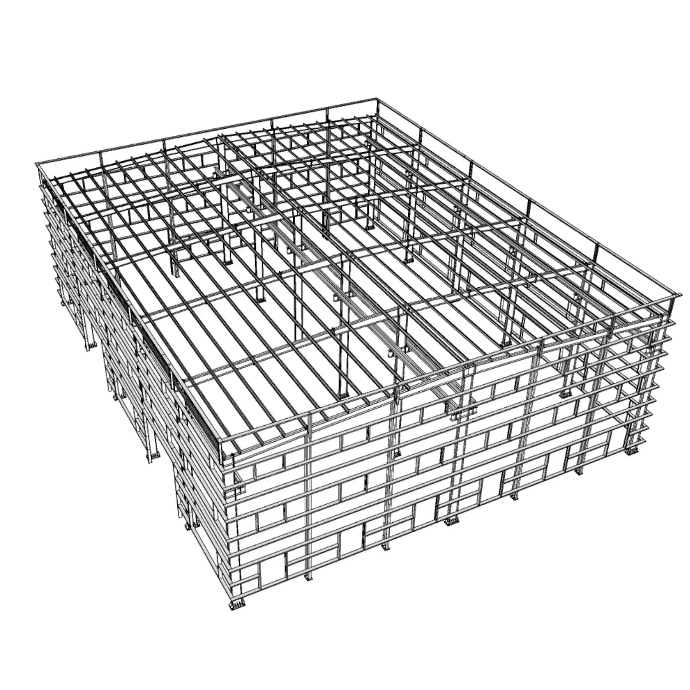 China Wholesale Customized ISO CE Steel Structure Building Material of Prefabricated Mid-Size Light Metal Steel Structure Factory Workshop with Crane Beams