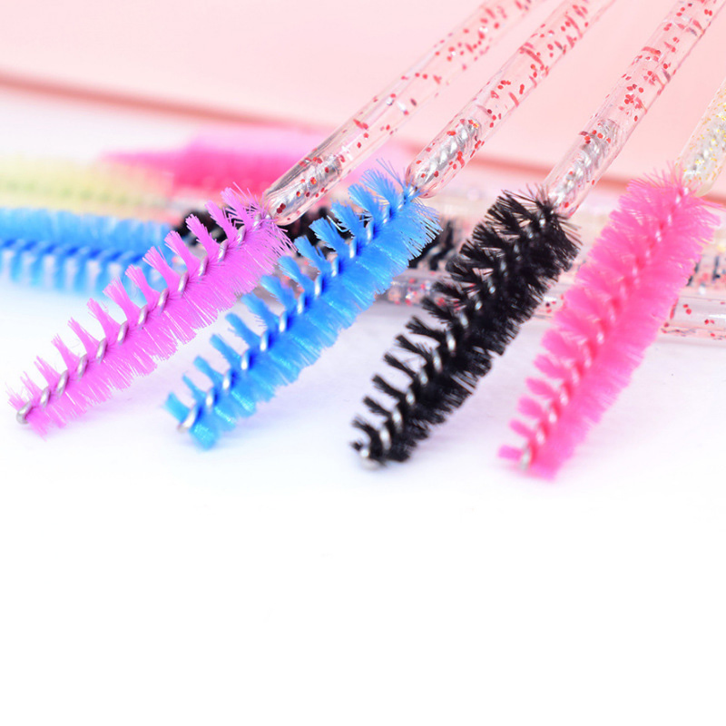 Silicone Mascara Eyelash Spoolies Brushes Lash Applicator Disposable Mascara Wand Eyelash Brush