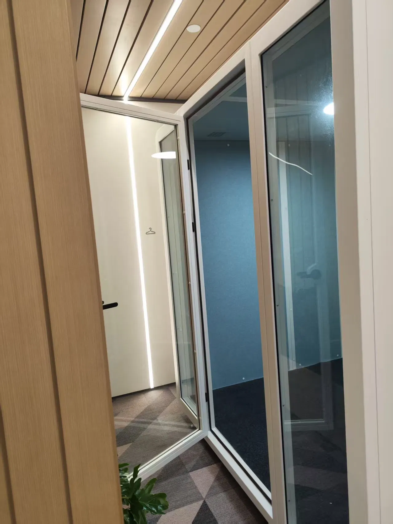 a Telephone Booth and Portable Cabin with a Sleep Pod Become a Large Meeting Pod