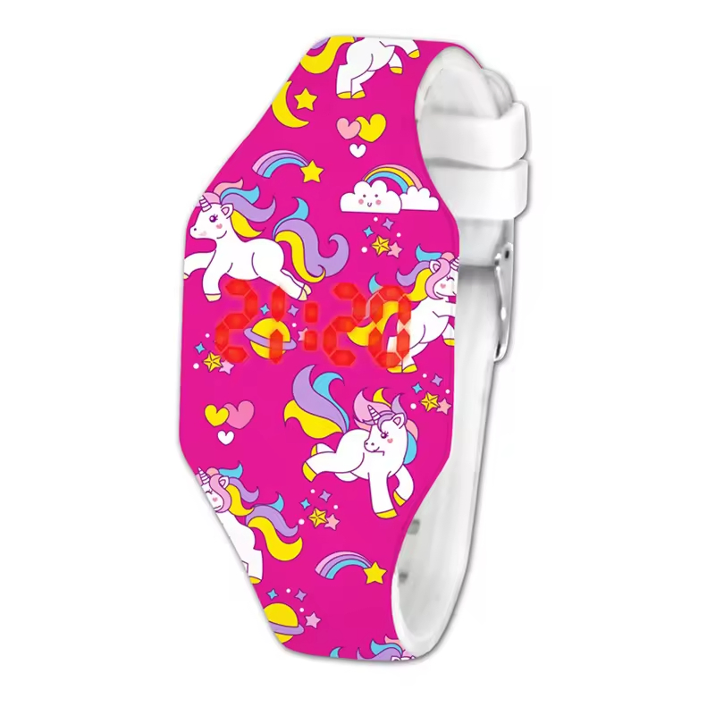 LED Watch New Fashion Sports Factory Promotion Gift Silicone for Kids Digital Plastic Customized Logo Unisex