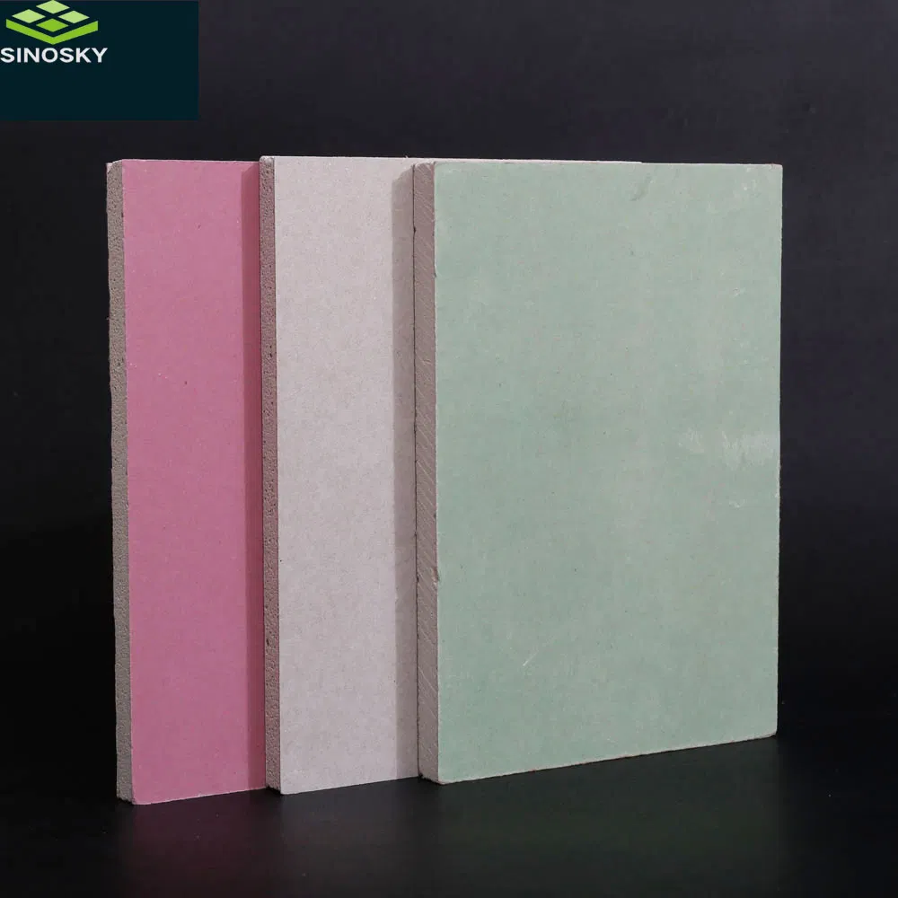 Decroative Material Wall Panel with Plaster Gypsum Board Customized Thickness