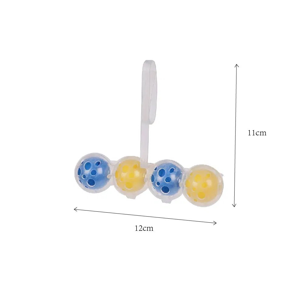 Blue Hanging Toilet Cleaner Ball Toilet Rim Block Deodorizer 4PCS OEM Supply