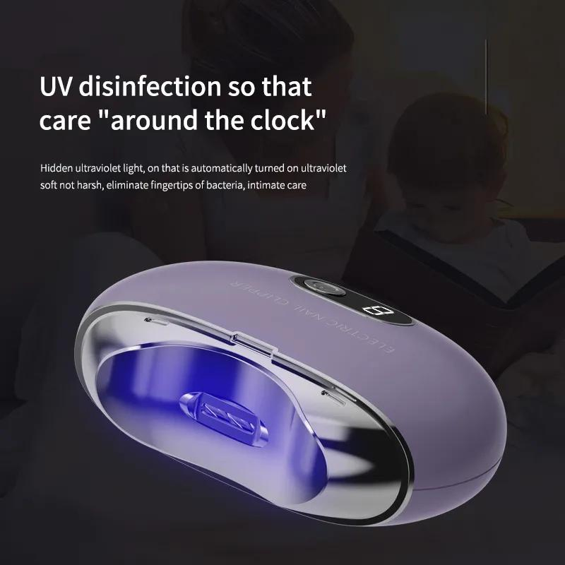 2023 Rechargeable Safe Electric Baby Pet Clipper Nail Trimmer Electric