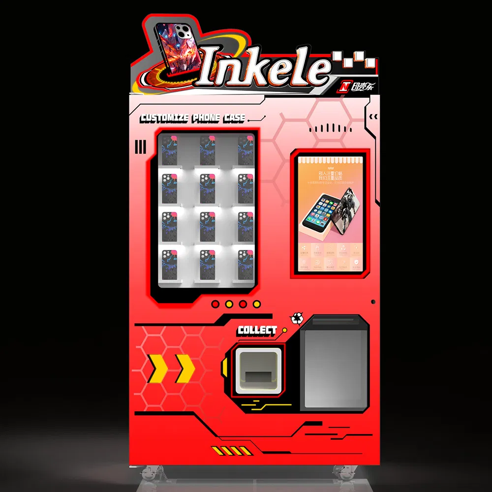 OEM DIY Customized 3D UV Printer Commercial Full Automatic Print Cell Phone Case Slef Printing Vending Machine
