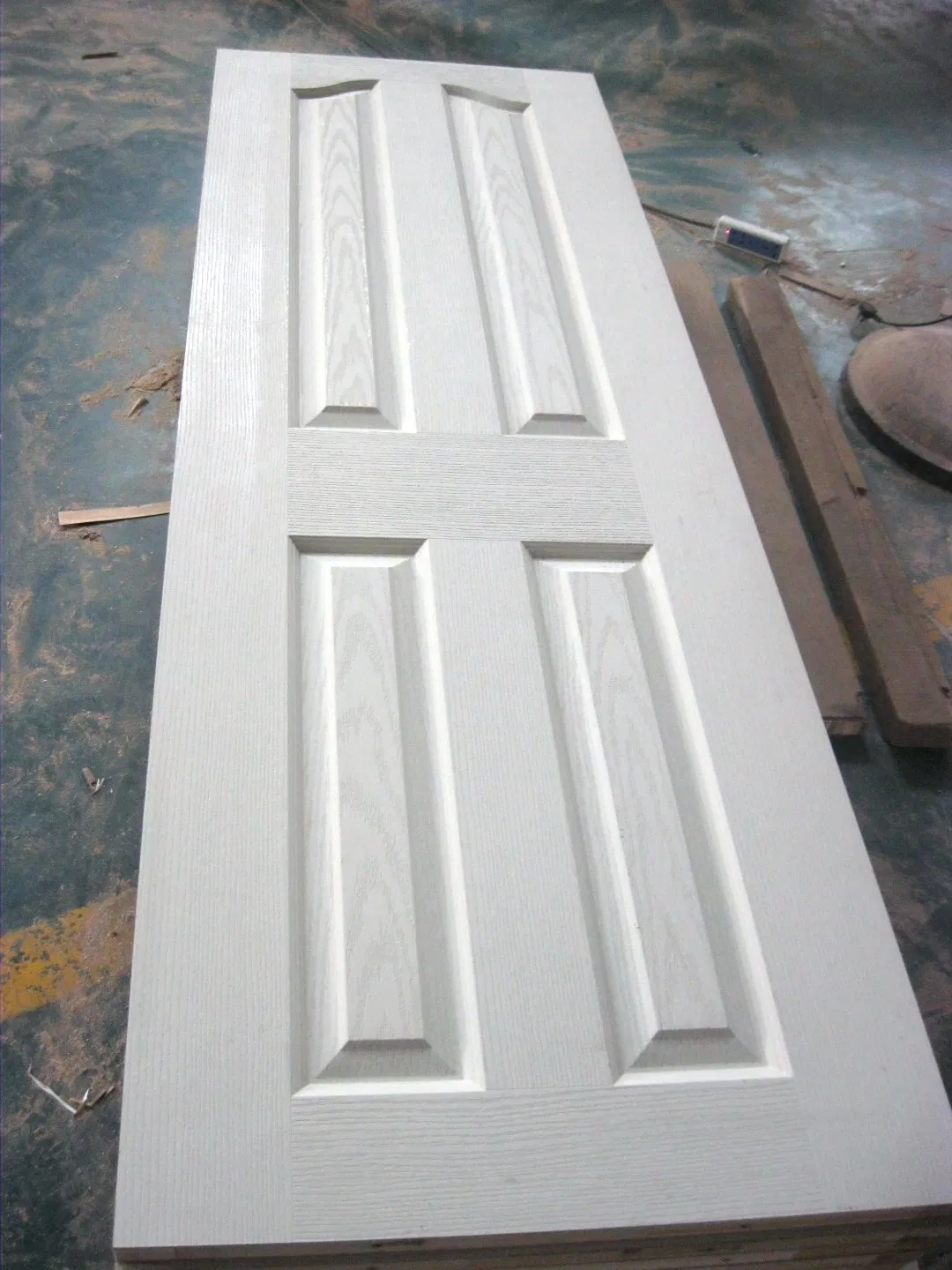 Modern Design White Primer HDF 6 Panel Interior Hollow Core Moulded Doors
