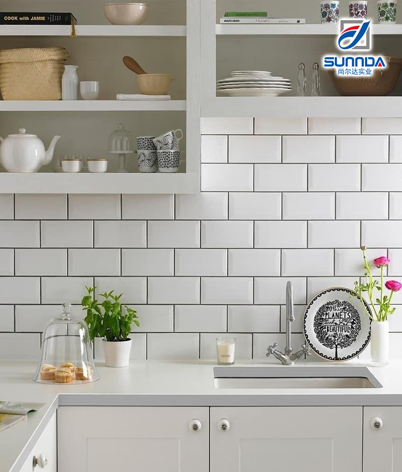 Hot Sales Bevel Edge Super White Subway Tile Ceramic Wall Tiles Glossy and Matt Finish for Kitchen and Bathroom