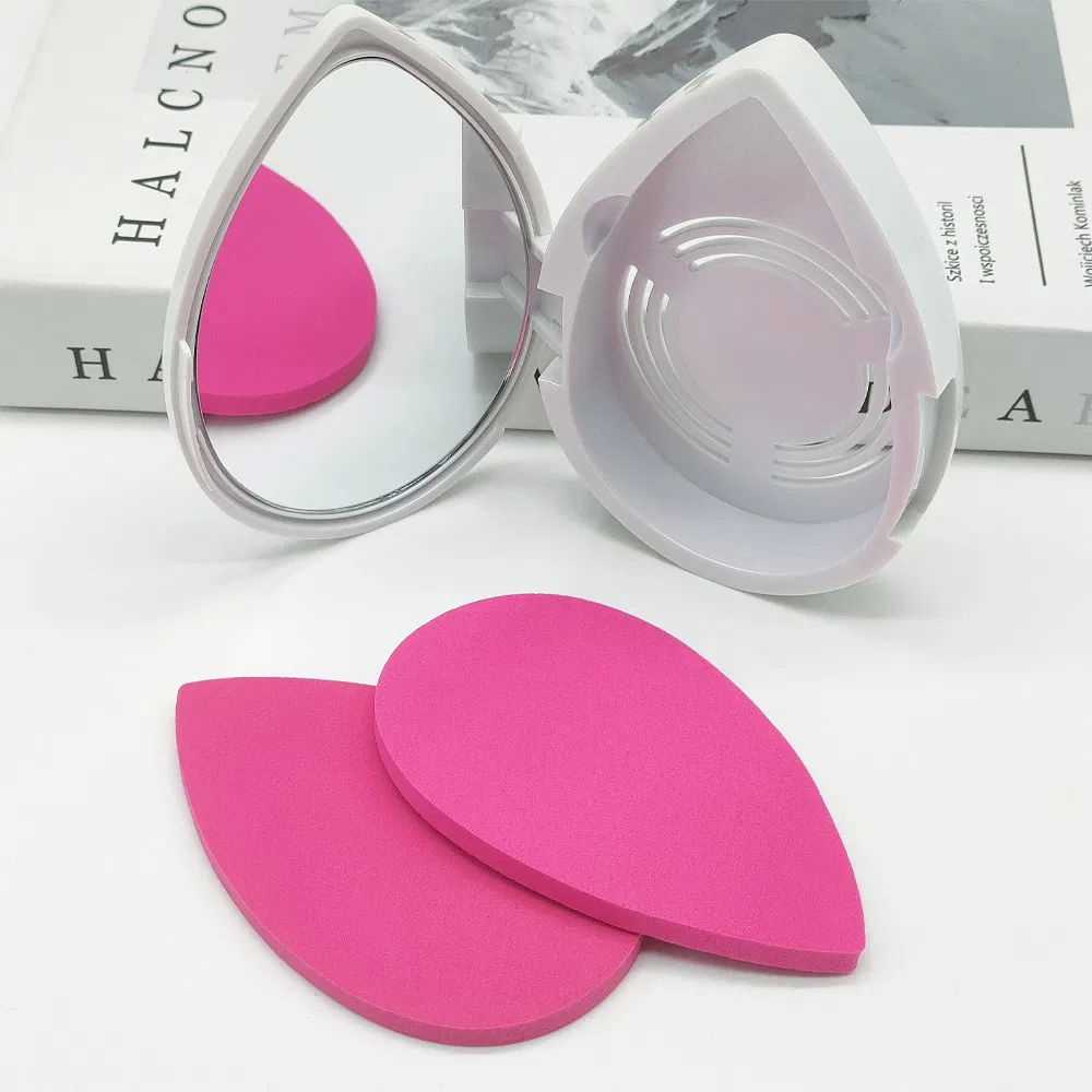 Custom Logo 2 PCS Facial Cosmetics Puff Pad Face Makeup Blender Beauty Powder Sponge