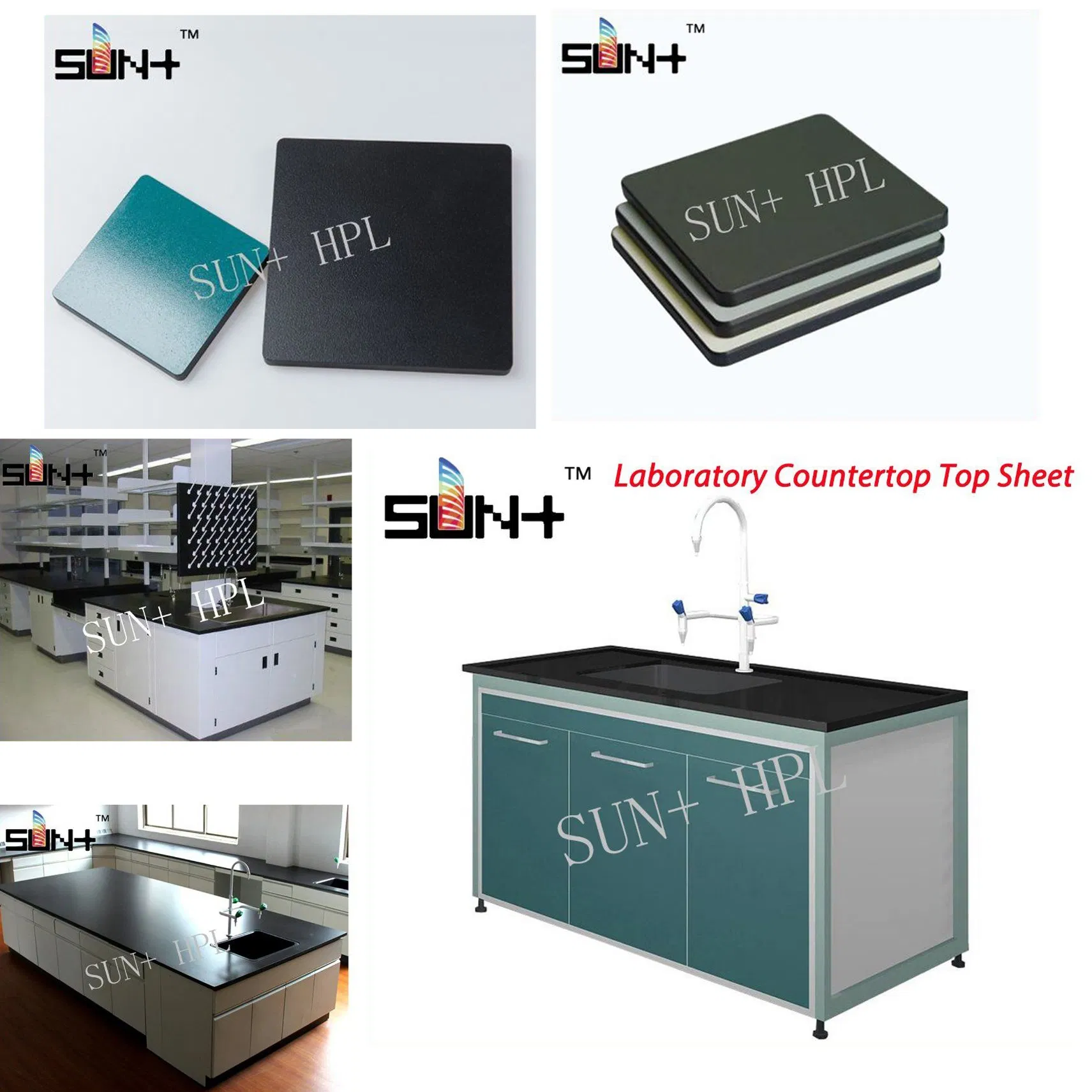 Chemical Acid Resistant Board Cabinet Resistant Compact High Pressure Laminate