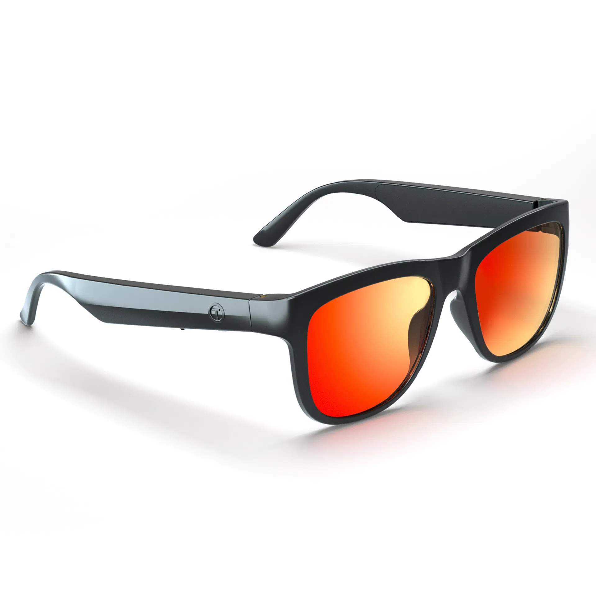 Smart Bluetooth-Compatible Glasses, UV Protection Music Player Sunglasses for Android & Ios - Red