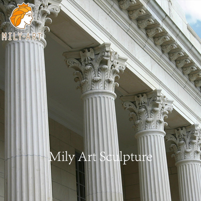 Custom High Quality Outdoor Home Decoration Marble Column