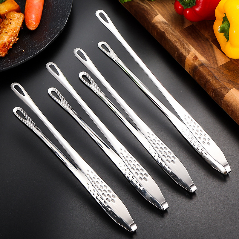 Silverware Food Clip BBQ Tool Stainless Steel Kitchen Tongs