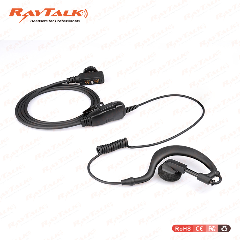 Hands-Free G-Shape Ear Hook Headset with Voice Control Switch