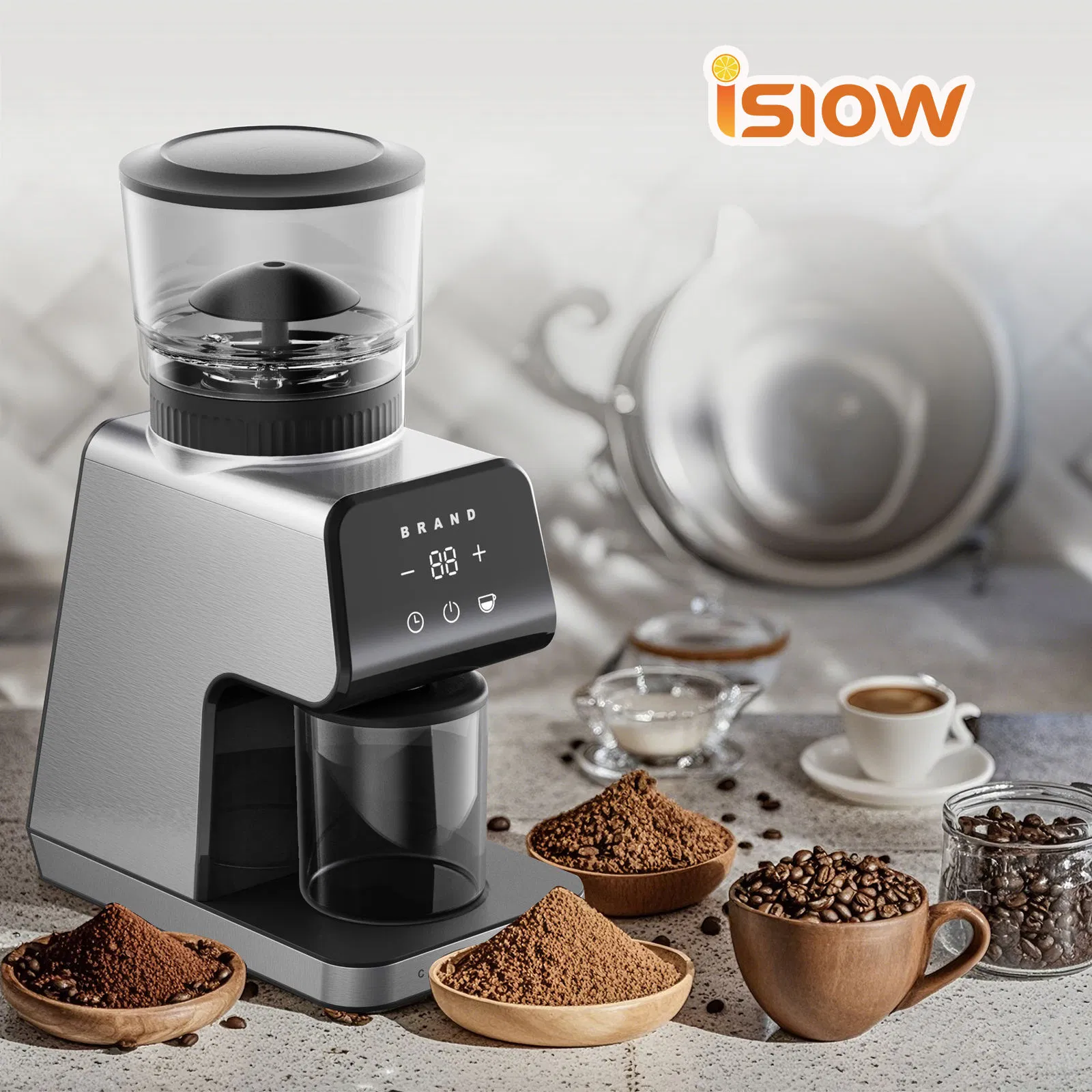 Cg-001 High Quality Electric Burr Coffee Grinder Multifunctional Blender for Household Use Wholesale