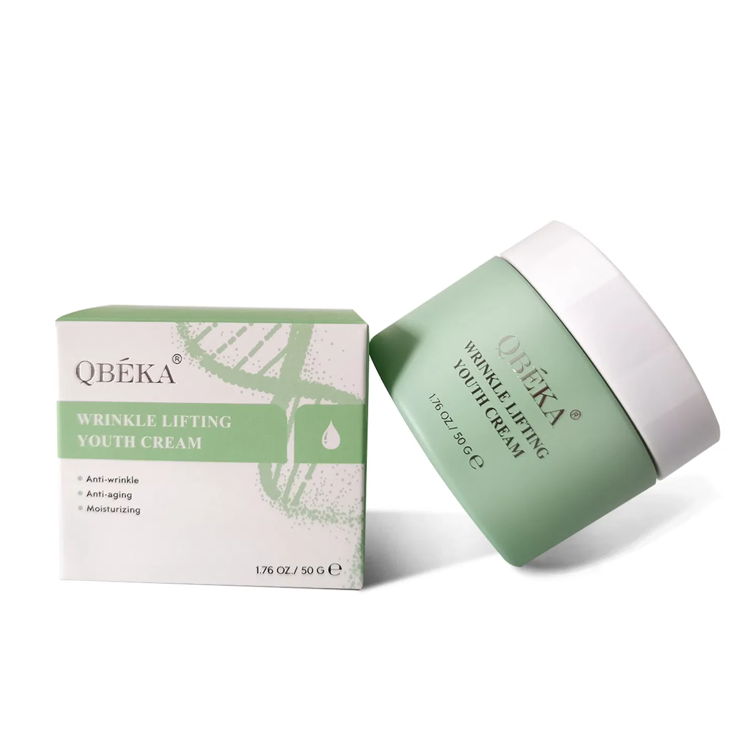 Qbeka Wrinkle Lifting Youth Cream 50g Skin Care Set Vitamin C Fades Scars Patch Herbal