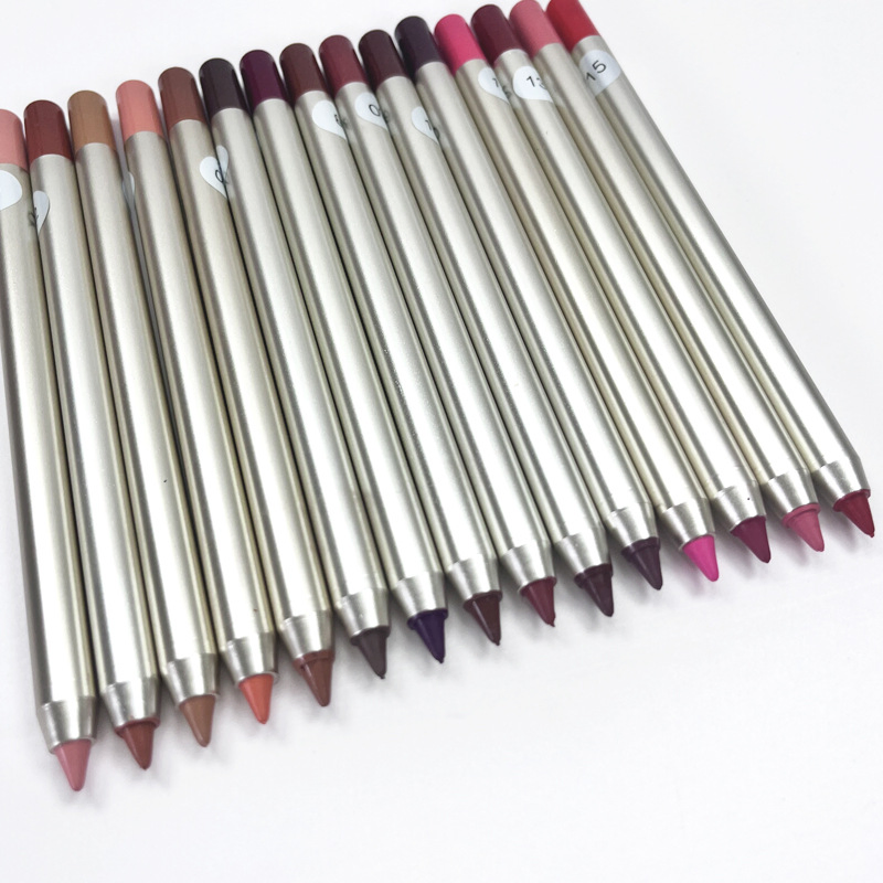Wholesale Vegan Waterproof Gold Matte Lipliner Organic Creamy Lip Liner Supplier