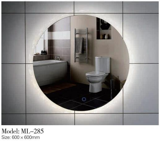 Round 5mm or 4 mm Silver Glass LED Mirror