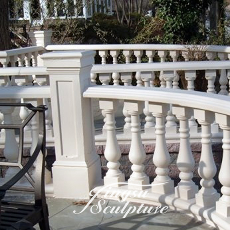Home Decoration Architectural Decoration Customized Size Hand Carved Marble Balustrade