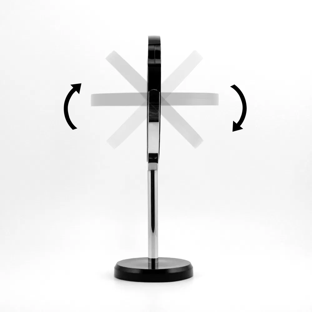 Transparent Double Sided Desk Mirror 10X HD Magnifying Beauty Mirror 360 Degree Rotating Makeup Mirror E-Commerce Hot Sale