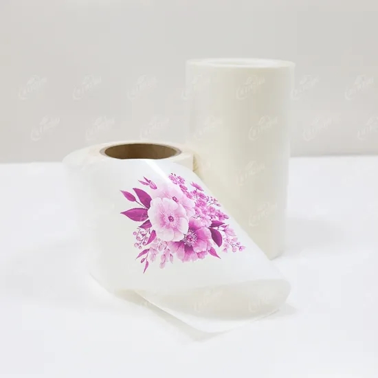 Small Diameter 35mm Meow Meow Machine Dedicated Self-Adhesive Material Transparent Thermal Film Presents Pink