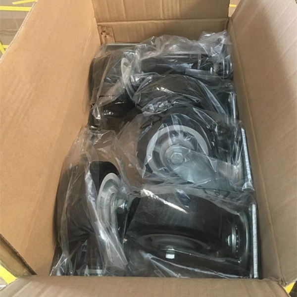 Medium Heavy Duty Industrial Caster Swivel Plate PVC Caster Wheel with Brake