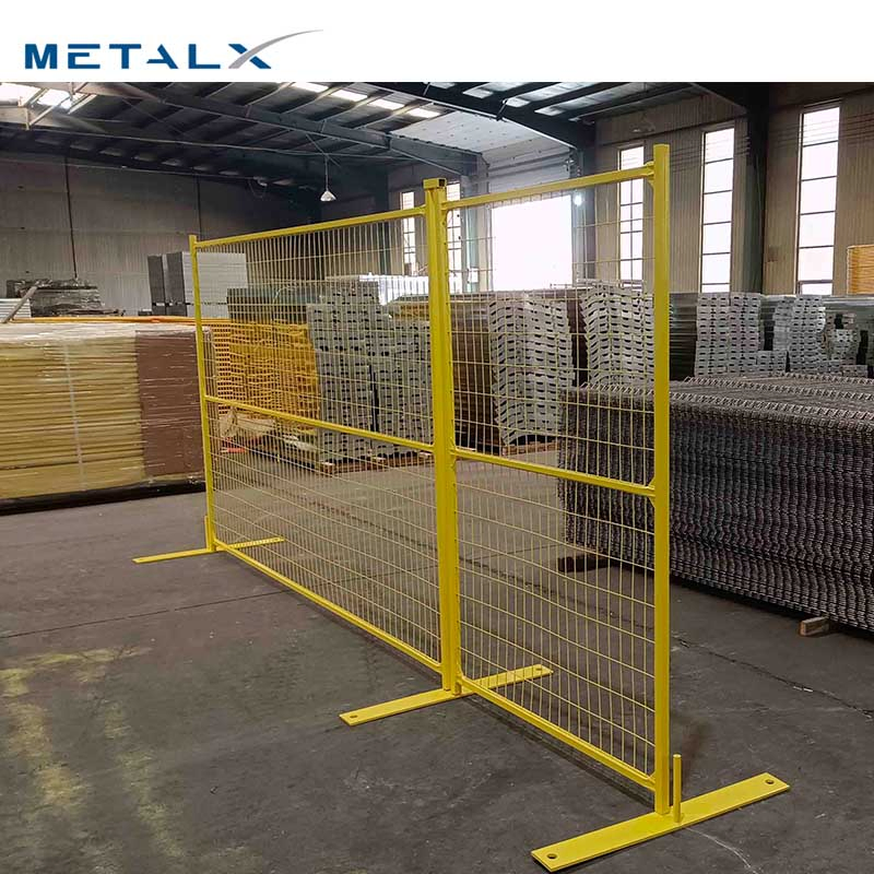 Removable Outdoor Portable Hot Dipped Galvanized Steel Welded Wire Mesh 6X10FT Ca Temp Fence Panels Event Construction Site Canada Temporary Fence with Gate