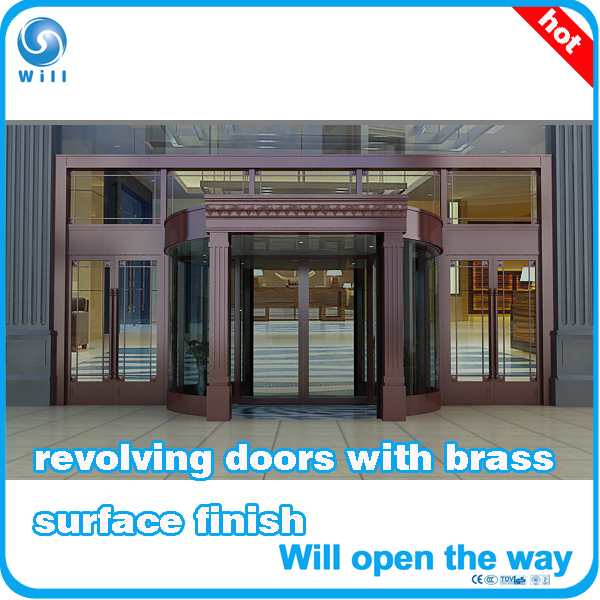 Super Big Revolving Door with Sliding Door in Center