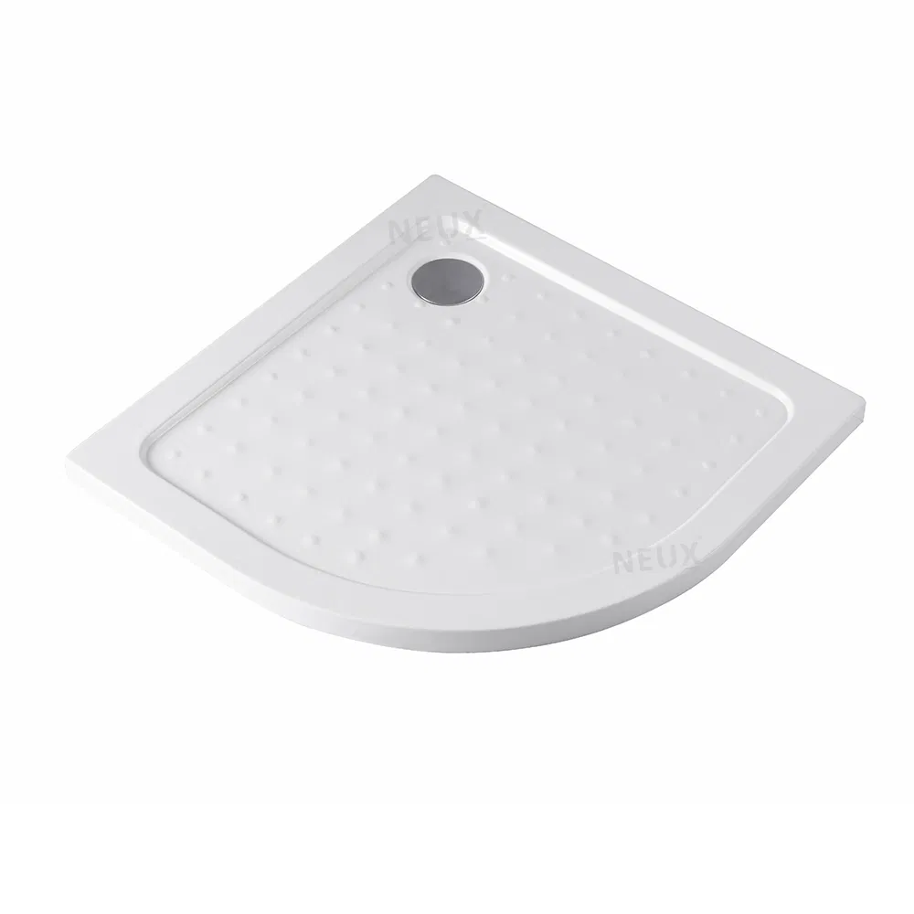 Custom Modern Premium Quality White Quadrant Anti-Slip ABS Shower Tray for Shower Room
