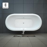 Акриловая ванна секторная с гидромассажем